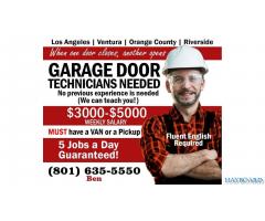 Garage door technicians needed